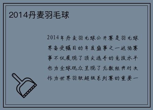 2014丹麦羽毛球
